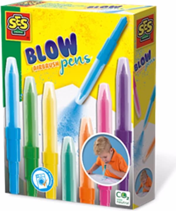 Produktbild Ses Blow Airbrush Filzstifte (Pink, Orange, Green, Purple, Yellow, Blue, Turquoise, 7 x)