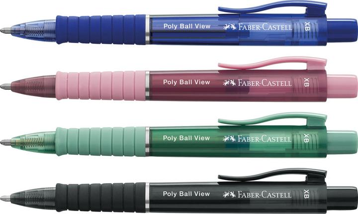 Actual product image Faber-Castell Ballpoint pen 'Poly Ball View' XB (Admiral Blue., 1 x)