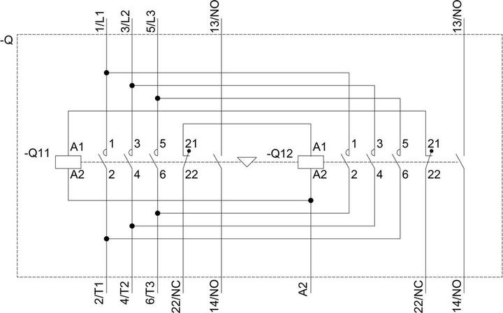 Produktbild Siemens Indus.Sector Wendekombination 3RA2326-8XB30-1AG2