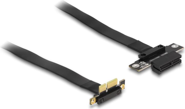 Actual product image Delock Riser card PCI Express x1 plug 90° angled to x1 slot with cable 30 cm