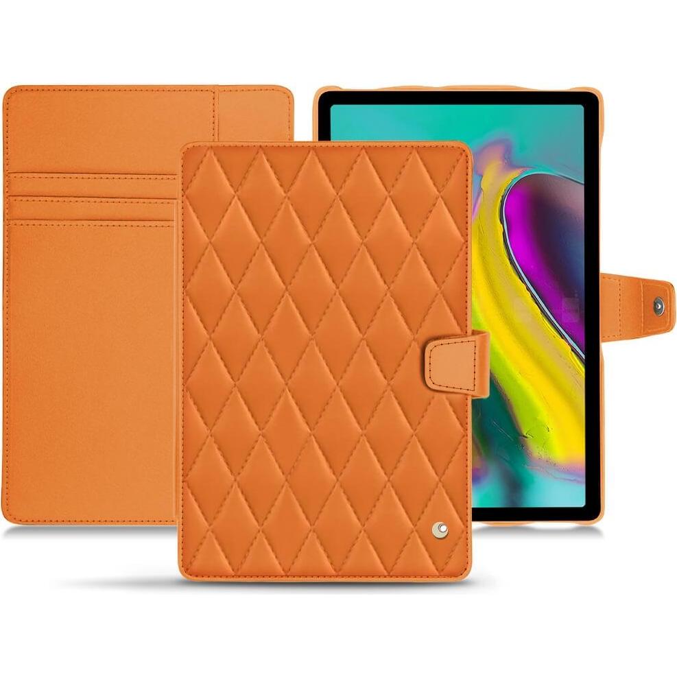 Thumbnail - Noreve Lederschutzhülle Wallet (Galaxy Tab S5e), Tablet Hülle, Orange