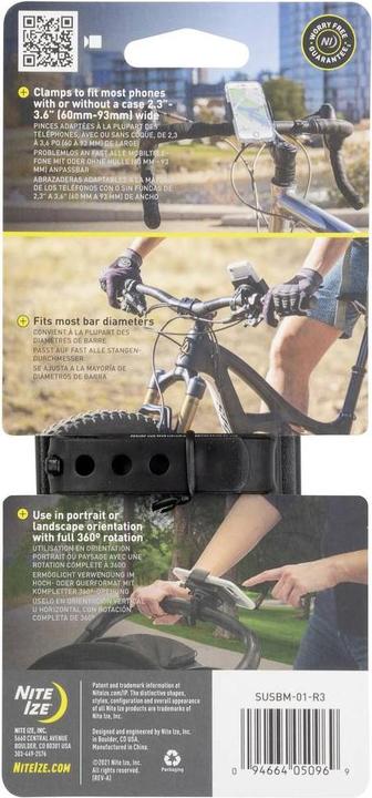 Actual product image Nite Ize Squeez Smartphone Bar Mount