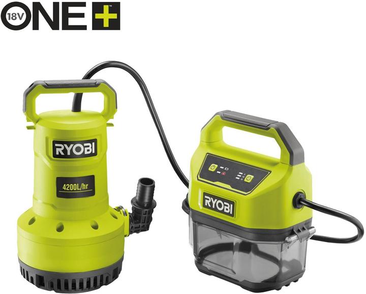 Actual product image Ryobi 18V vandens siurblys (Sewage pump)
