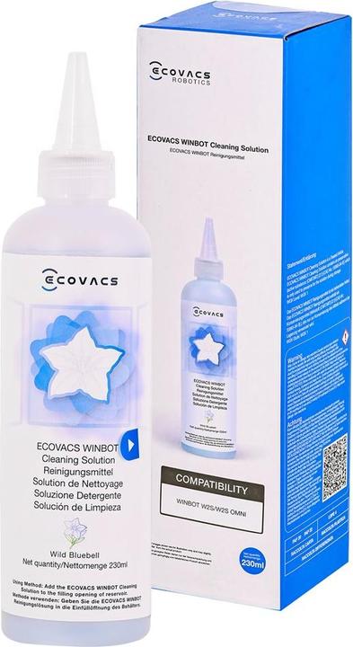 Actual product image Ecovacs WINBOT Cleaning Solution 230 ml