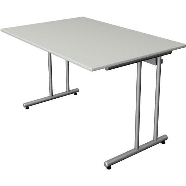 Kerkmann, Schreibtisch, Schreibtisch Start Up, (B)1.200 x (H)750 mm, grau (120 x 80 x 75 cm)