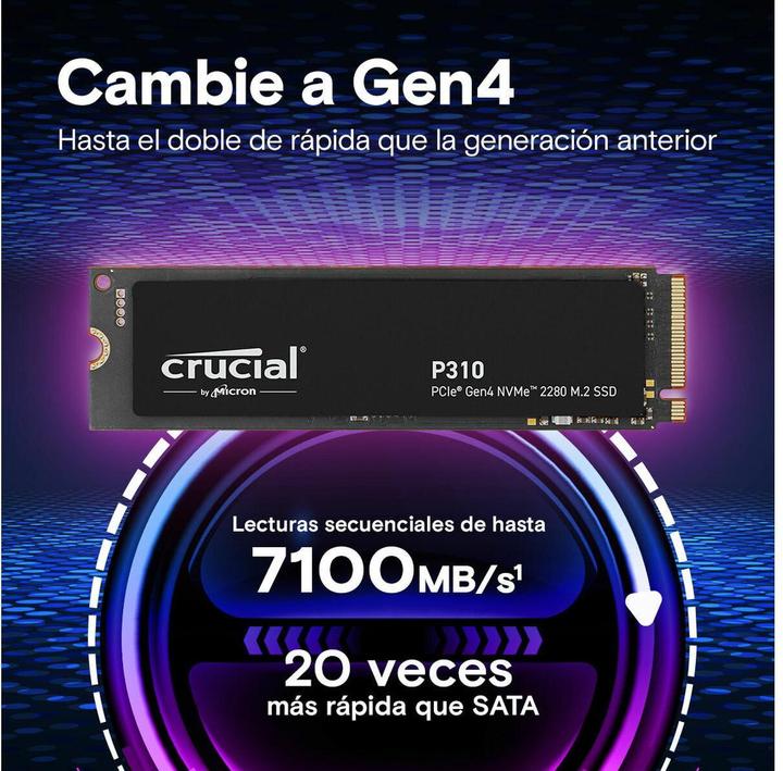 Actual product image Crucial P310 (4000 GB, M.2, M.2 2280)
