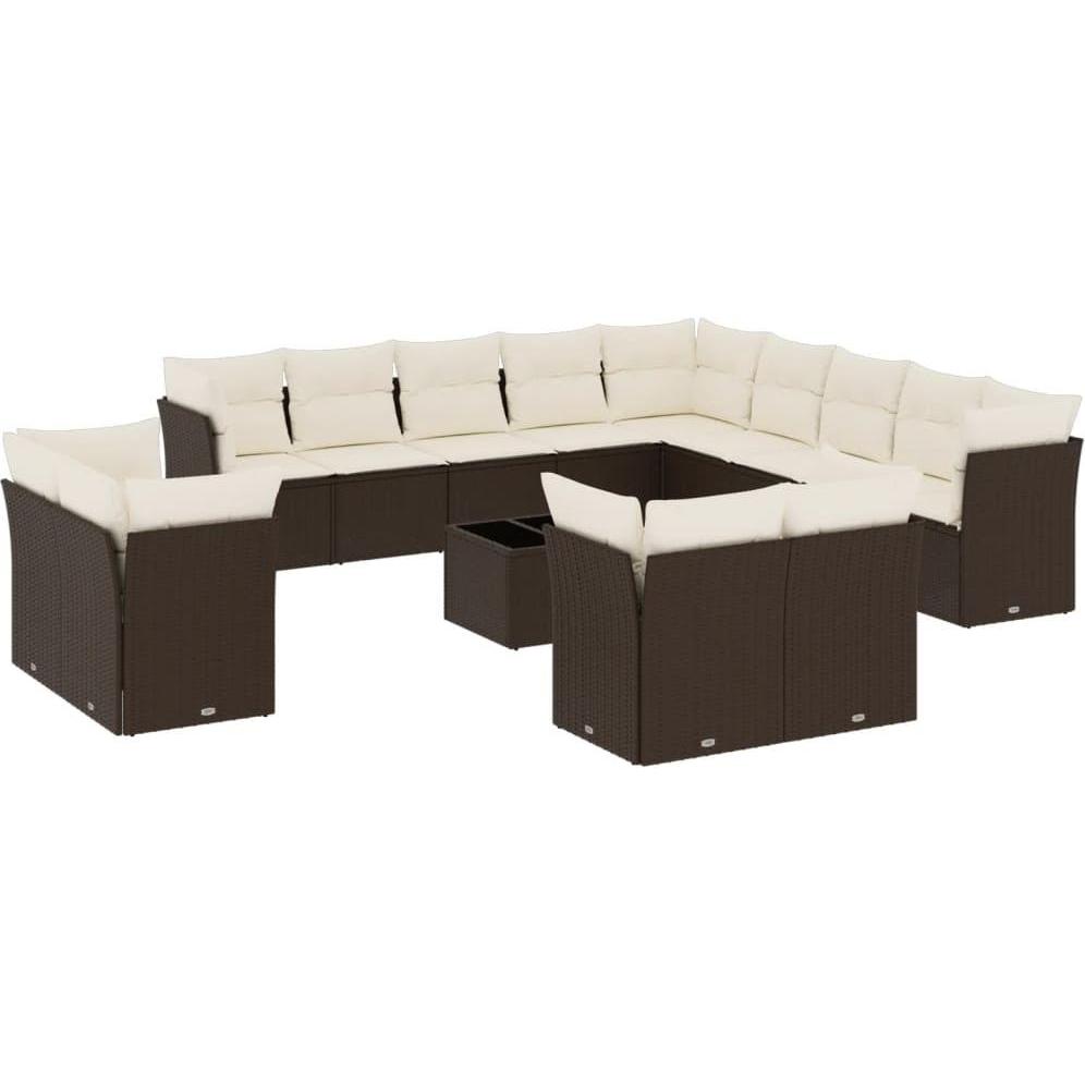 VidaXL, Gartenlounge, 10-tlg. Garten-Lounge-Set mit Kissen