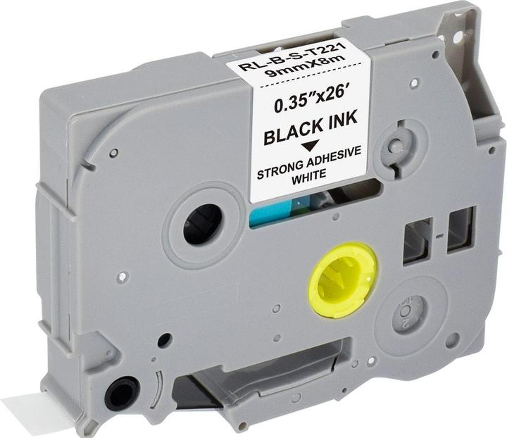 Neutral PTOUCH TZES221 9mm KLAR-SCHWARZ (0.90 cm, Transparent)