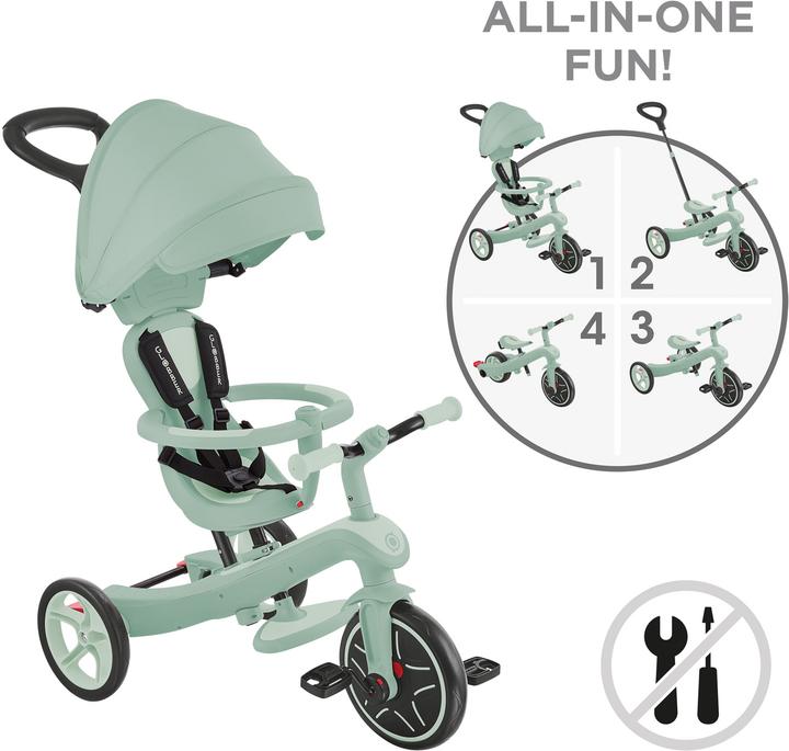 Produktbild Globber / Dreirad Explorer 4 in 1 Ecologic Pistachio