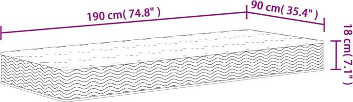Immagine prodotto vidaXL Uzziel (160 x 200 cm, Nucleo di schiuma)