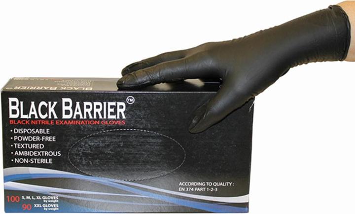 Blackbarrier Nitrile gloves (L)