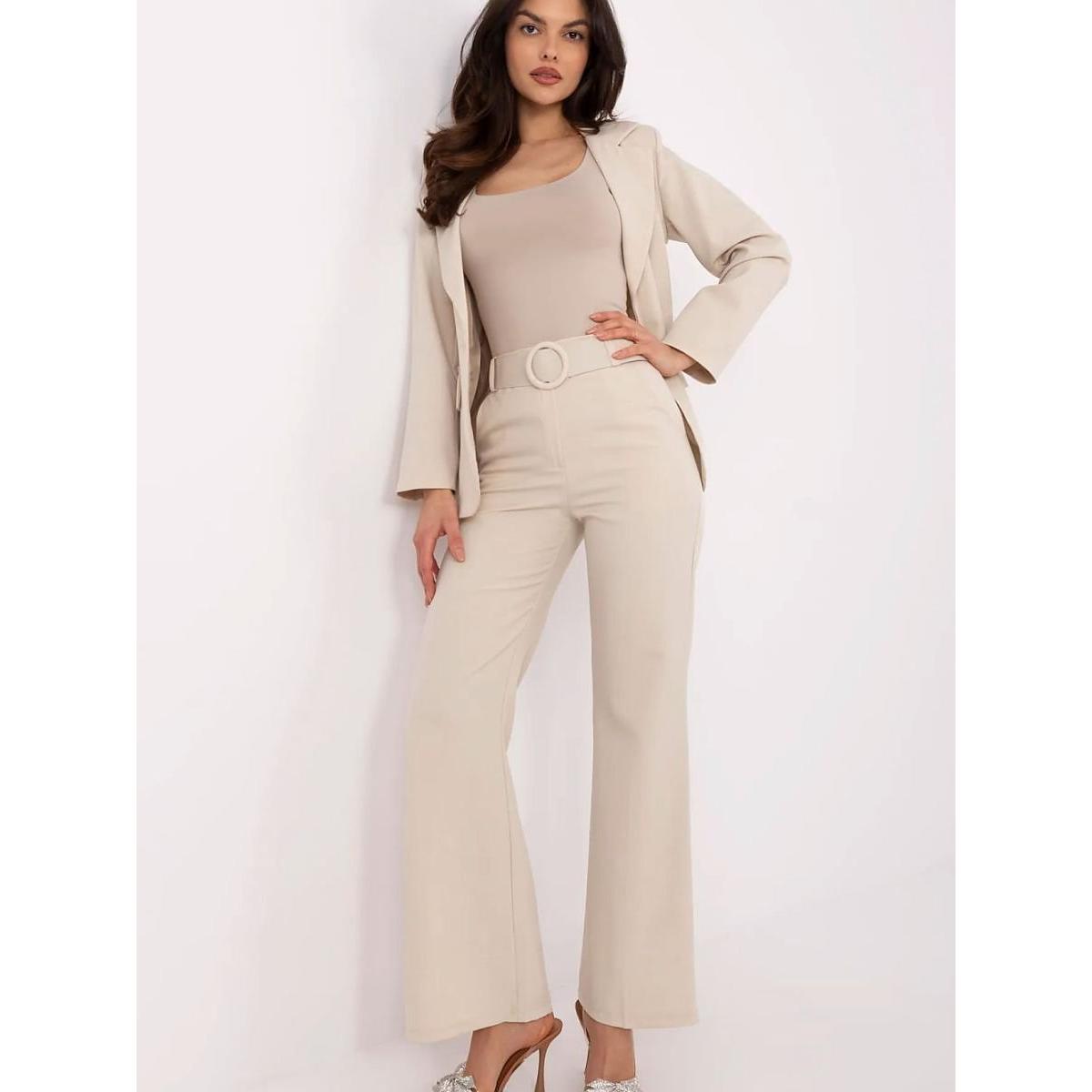 Italy Moda, Damen, Hosen, Damen Hose, Beige, (XXL)