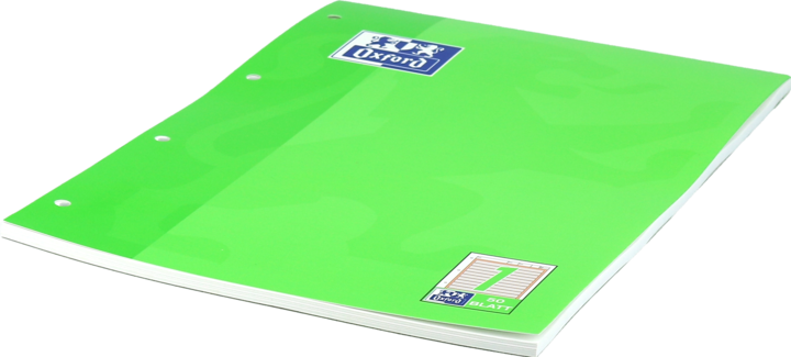 Produktbild Oxford Arbeitsblätterblock, A4, Lineatur 1 (A4, Liniert, Harter Einband)