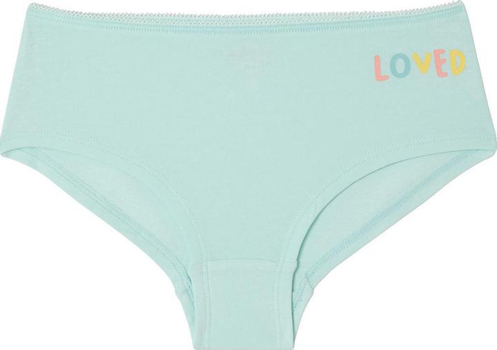 Immagine prodotto Vertbaudet 7er-Pack Mädchen Shortys LOVED, Bio-Baumwolle BASIC (92, 98, Confezione da 7)