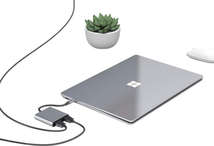Produktbild JTI Adapter - USB-C auf 2x HDMI (USB Typ-C, 16 cm)