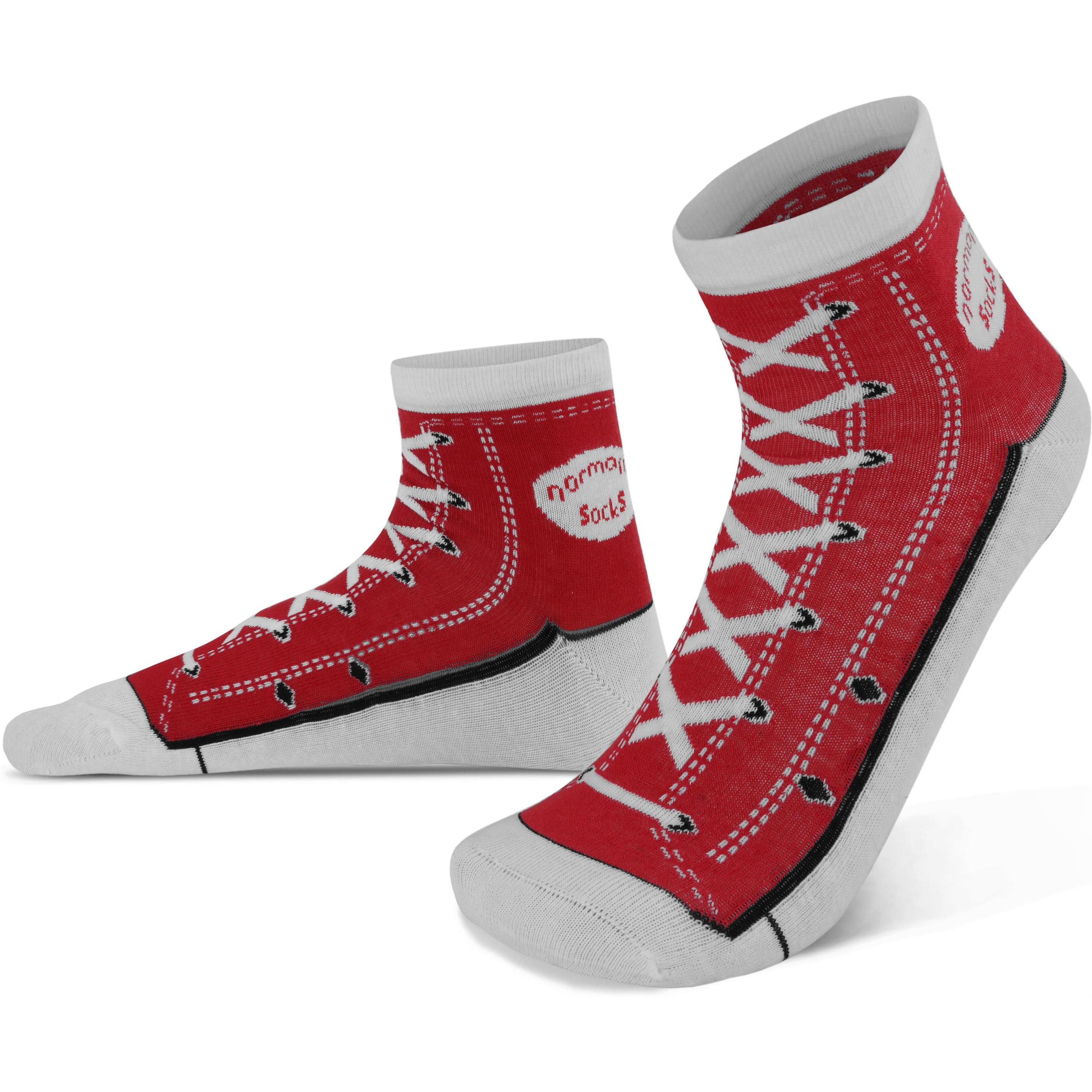 Normani, Herren, Socken, 4 Paar Socken im Schuh-Design, Rot, (4er Pack, 43 - 46)