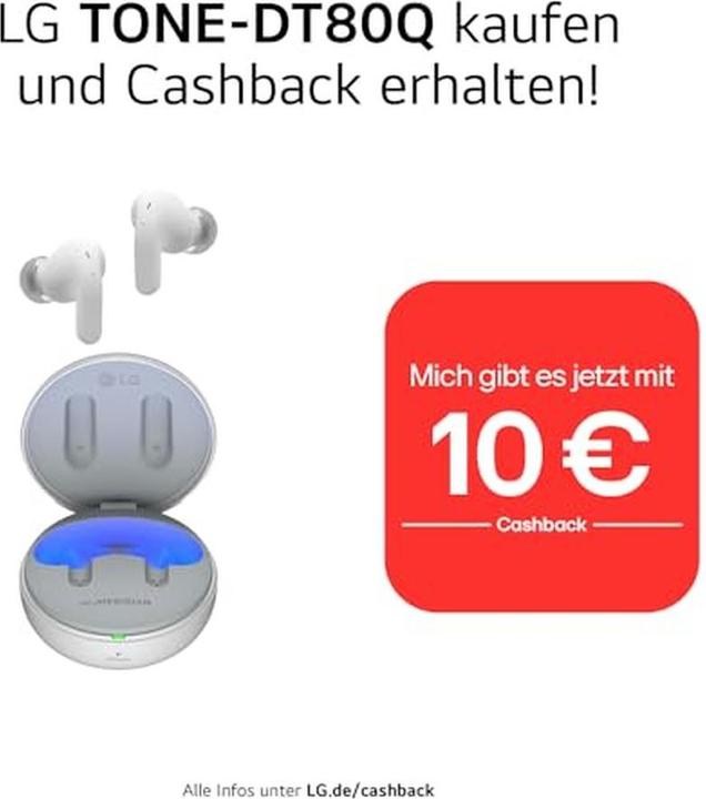 Immagine prodotto LG TONE Free DT80Q-bianco (ANC, 9 h, Senza fili)