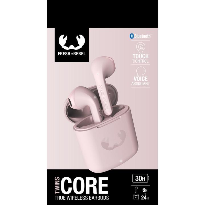 Productafbeelding Fresh'N Rebel n Rebel - Twins Core - Echte draadloze oordopjes - Rookroze (Geen ruisonderdrukking, 6 h, Draadloze)