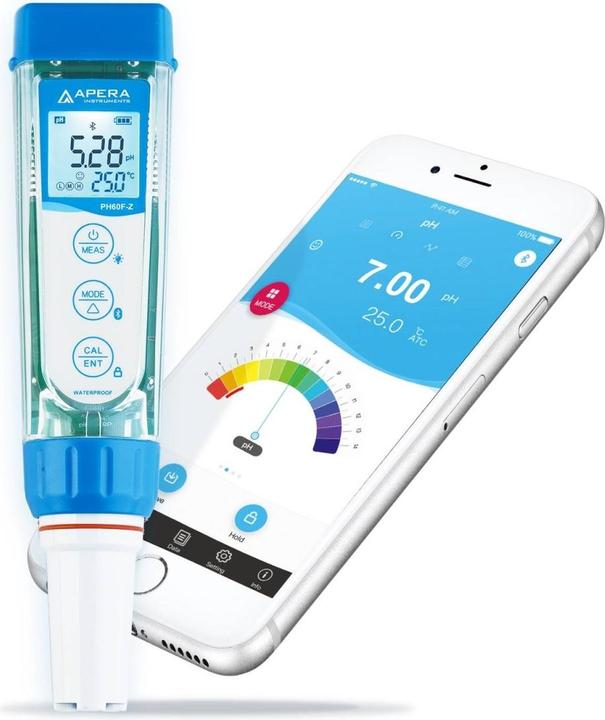 Actual product image Apera Instruments PH60F-Z Smart pH Meter with Flat Electrode