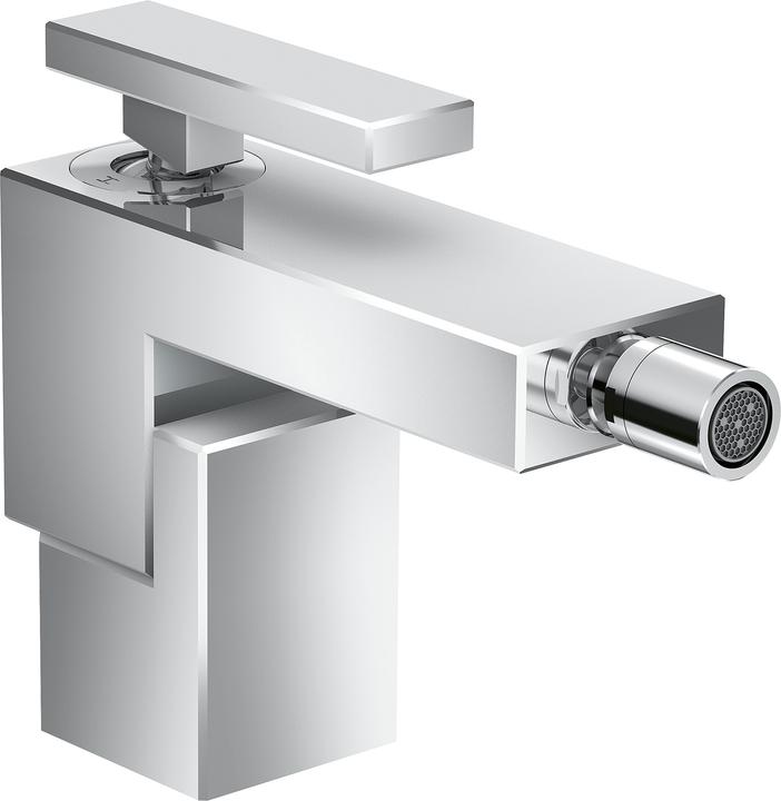 Actual product image Axor EDGE single lever bidet mixer with pop-up waste chrome