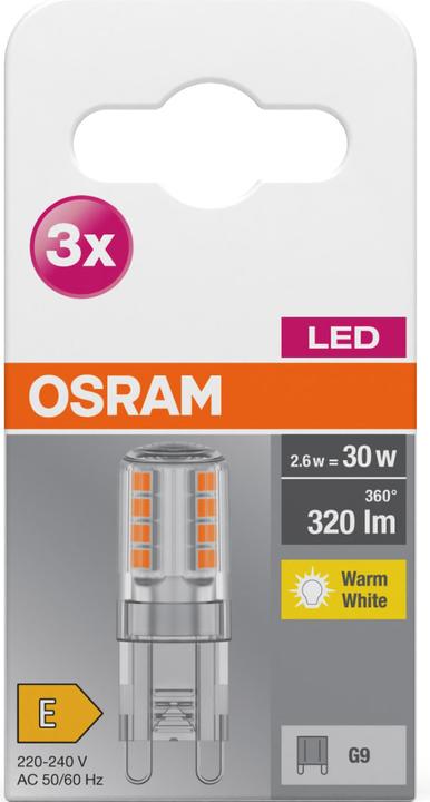 Actual product image Osram Base Pin (G9, 30 W, 320 lm, 3 x, E)