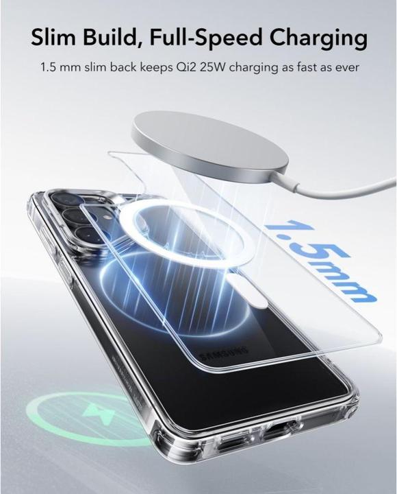 Actual product image ESR - Classic Hybrid HaloLock Kickstand - Samsung Galaxy S26 - Clear (Samsung Galaxy S26)