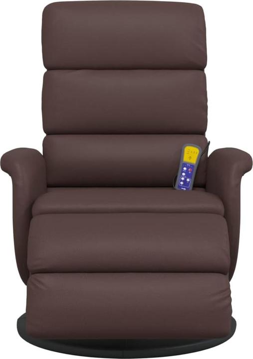 Produktbild VidaXL Massagesessel mit Fussteil Braun Kunstleder,Farbe