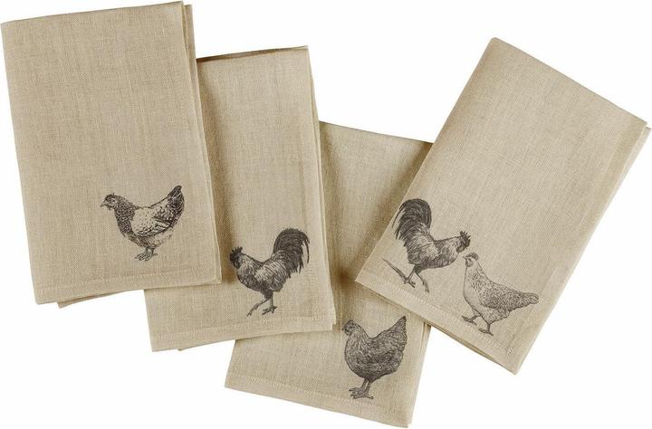 Immagine prodotto Loberon Serviette 4er Set Walorine creme (4 x, 40 x 40 cm)