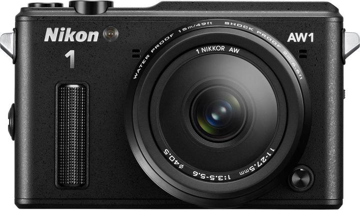 Produktbild Nikon 1 AW1, Doublezoom Kit, 11-27mm + AW 10mm (14.20 Mpx, Nikon CX format)