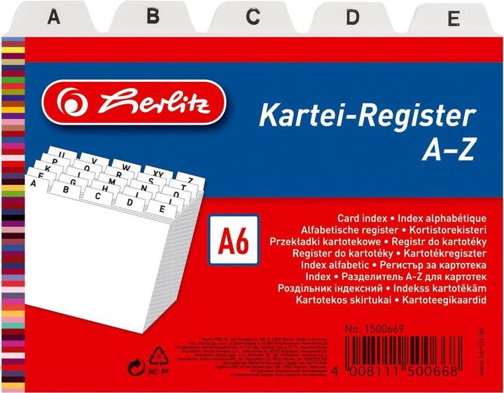 Herlitz Kaartindex A (A6)