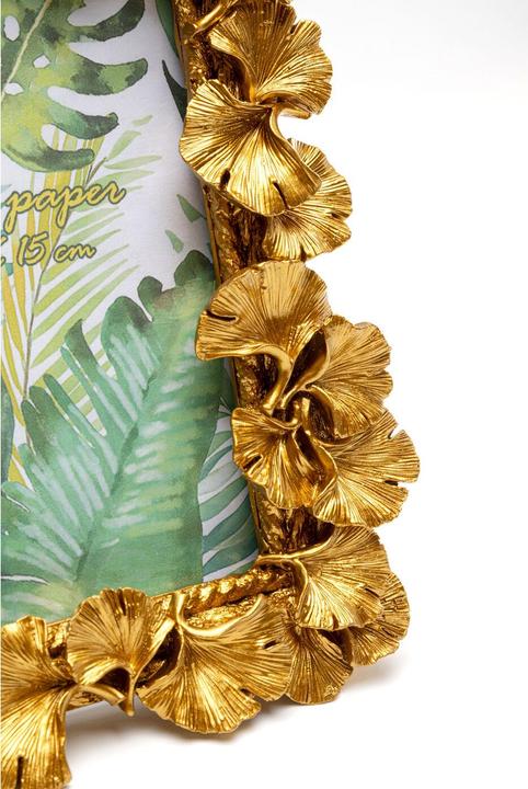 Immagine prodotto Kare Design Bilderrahmen Ginkgo Leaf Gold 17x20cm (10 x 15 cm)