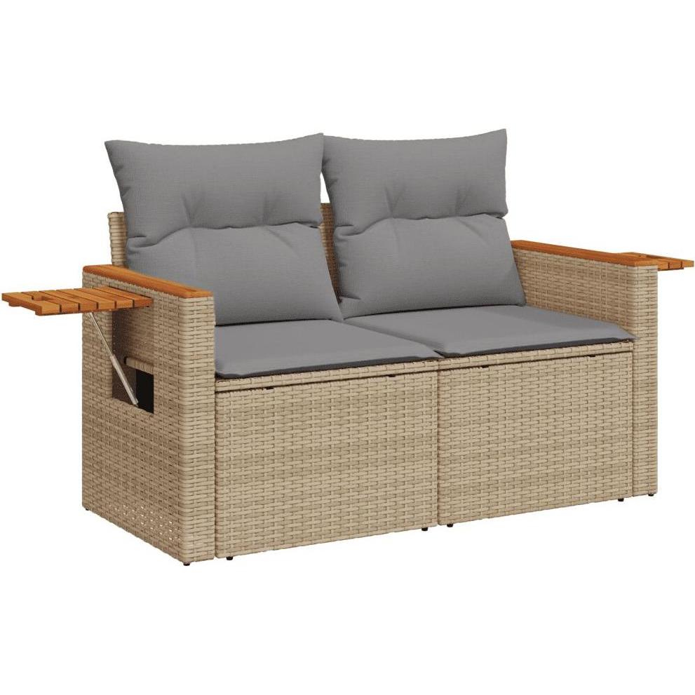 VidaXL, Gartenlounge, 10-tlg. Garten-Lounge-Set mit Kissen