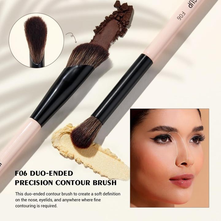 Actual product image Jessup 10-in-5 Duo-End Precision Eye Brush Collection zestaw 5 pędzli do makijażu oka T509 (Eyebrows)