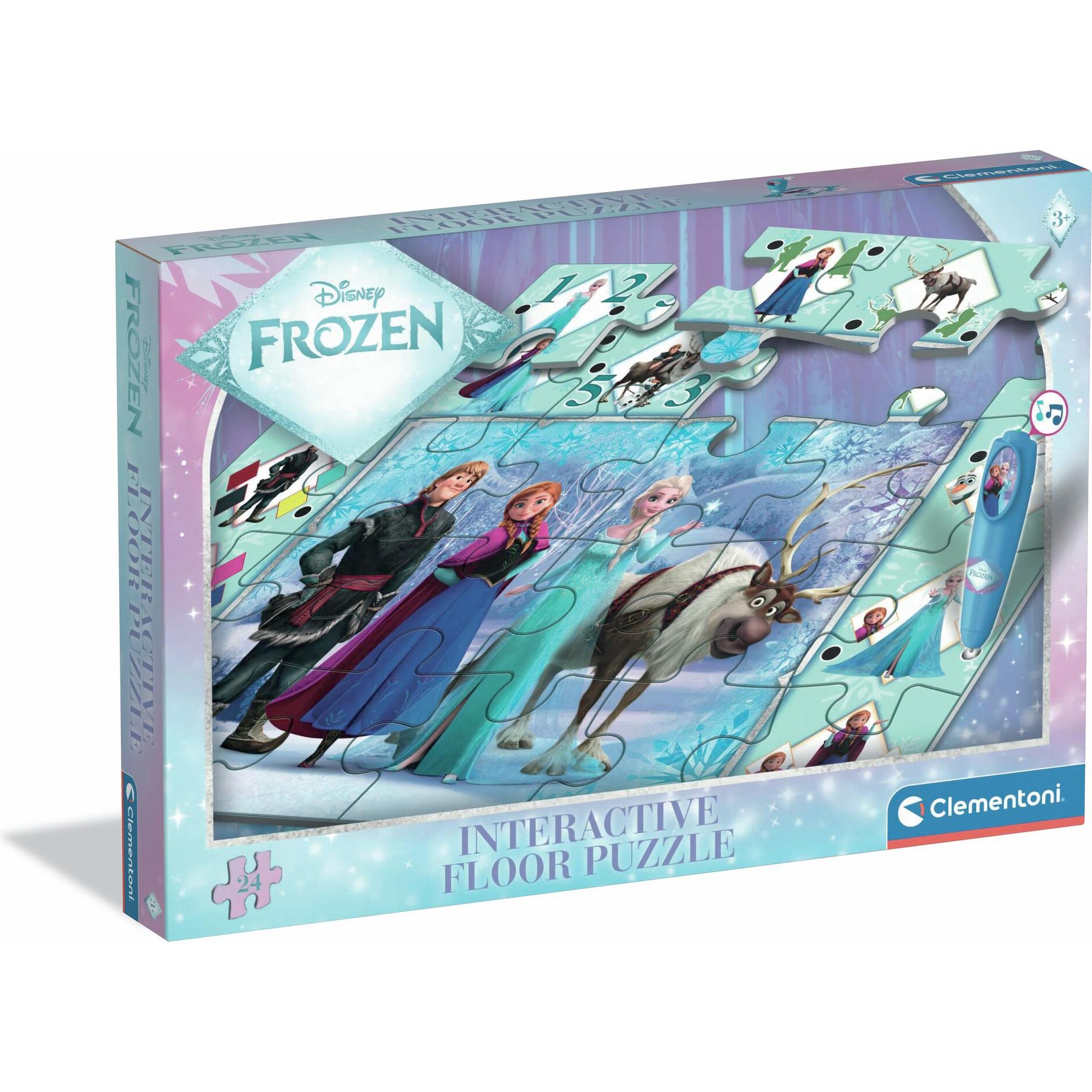 Clementoni Multicolore Interactive Floor Puzzle Frozen (24 Pezzi)