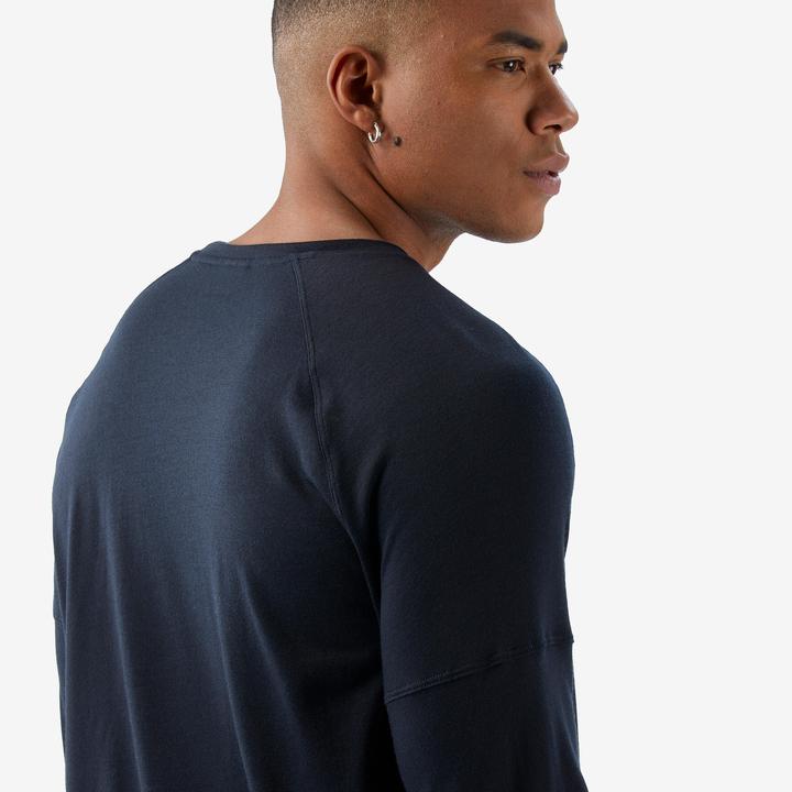 Actual product image Forclaz Langarmshirt Herren - Merino Resist dunkelblau (L)