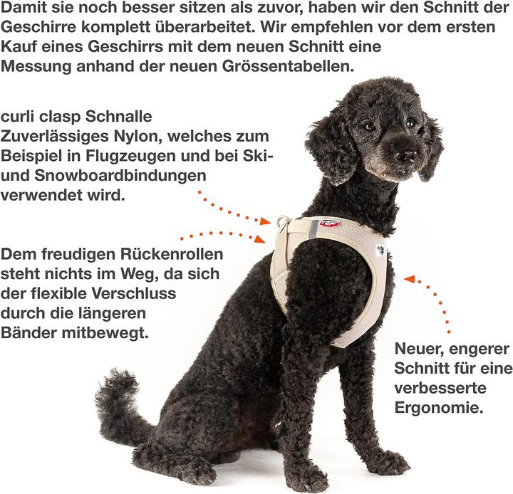 Produktbild Curli Geschirr Vest Air-Mesh L, Schwarz (L, Hund, Allgemein)