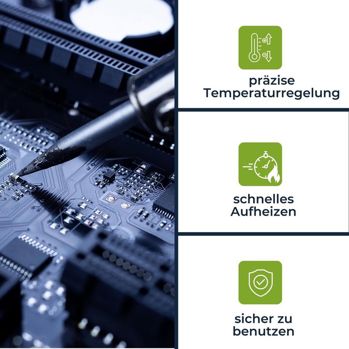 Actual product image Velleman Soldering station with LCD and ceramic heater