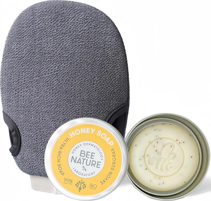 Produktbild Bee Nature Peeling-Handschuh & Bio-Honig-Seifen-Set