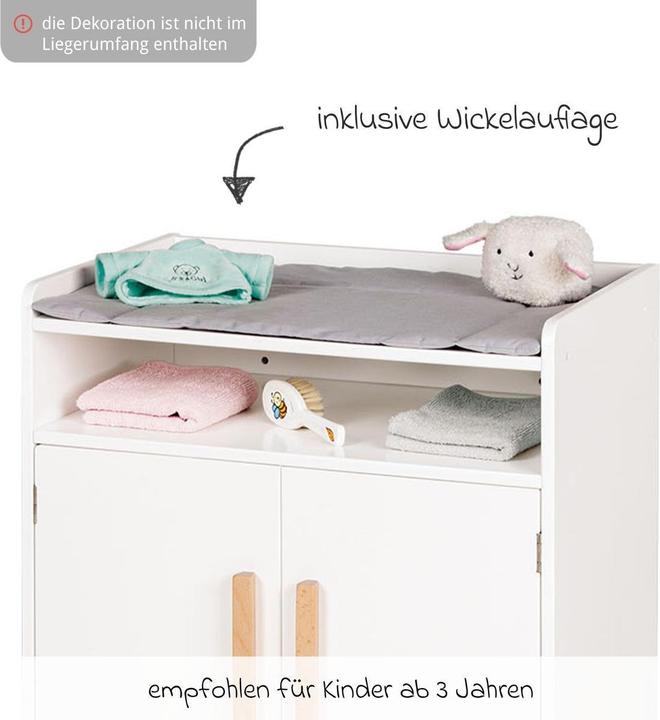 Actual product image Pinolino Doll's changing table "Marit", 2-piece.