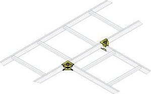 Produktbild Middle Atlantic Horizontal 90 degree Tee Splice Hardware 1 pair