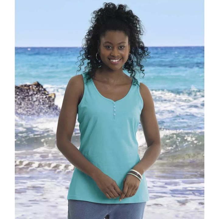 Actual product image Atlas For Women Womens/Ladies Vest Top (Pack of 2) (W38/L40)