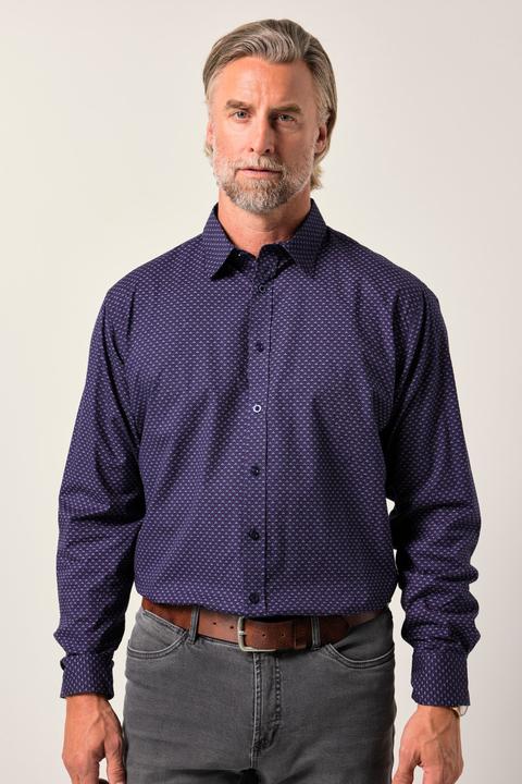 Actual product image Boston Park Hemd, Langarm, Minimalmuster, Kentkragen, Comfort Fit (XXL)