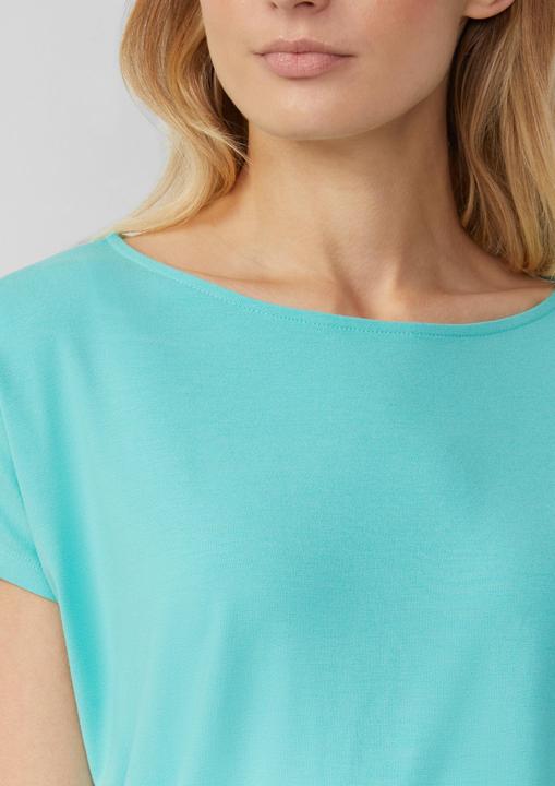 Produktbild S.Oliver T-Shirt Fliessendes Jersey-Shirt mit überschnittenen Schultern (46)