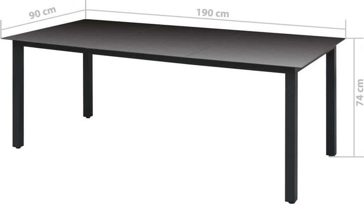 Produktbild vidaXL Essgruppe (190 x 90 x 74 cm)