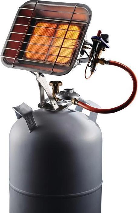 Produktbild Rowi HGS 4400/1 P Gas-Heizstrahler Piezozündung - Schwarz (1 03 02 0035) (4400 W)