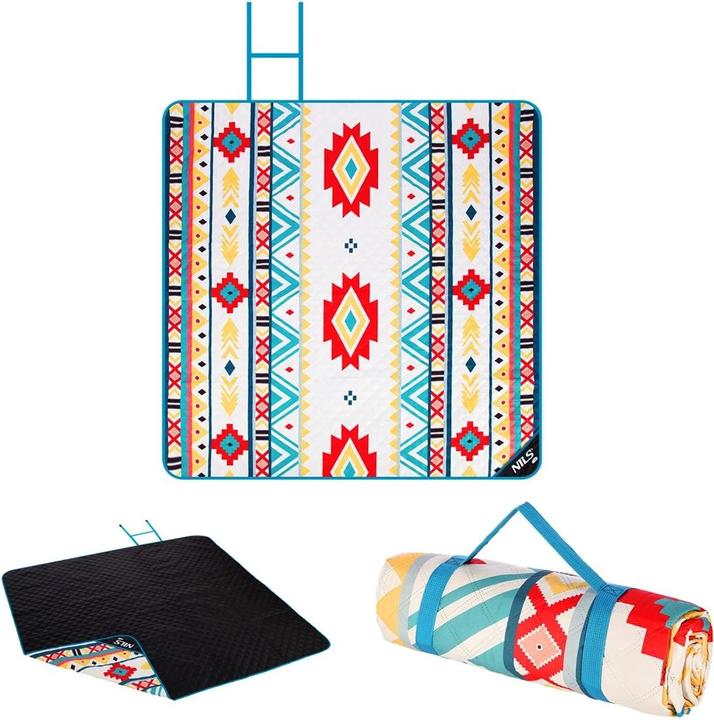 Productafbeelding Nils Camp NC8022 - picknickkleed Aztek 195 x 200 cm