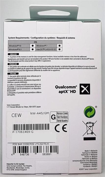 Produktbild Sony Nw-A45 (16 GB)