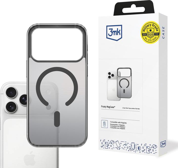 Actual product image 3MK Etui Frosty MagCase do Apple iPhone 17 Pro czarny (Apple iPhone 17 Pro)