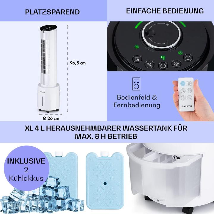 Immagine prodotto Klarstein Raffreddatore d'aria mobile, 5-in-1 bianco