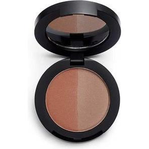 Makeup Revolution, Augenbrauenpuder, Duo Eyebrow Powder Auburn